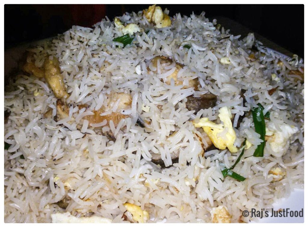 Chicken mushroom fried rice